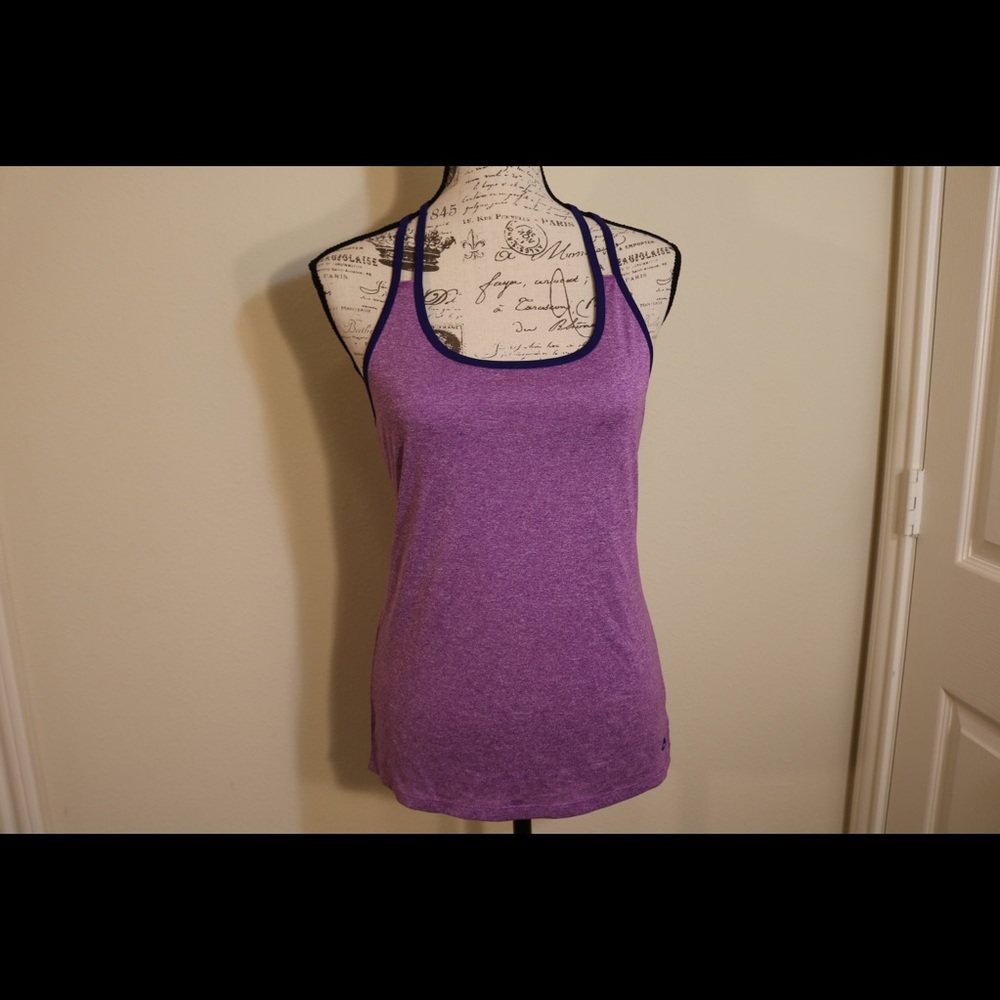 New Champion workout open strap racerback tank top